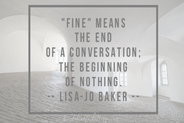 Un-fine is (blank)?